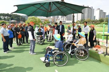 제29회 충청남도 장애인체육대회 종목별 강화훈련장 격려