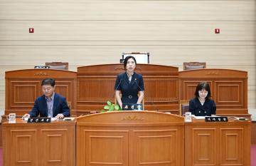 추보라 위원장, 2024년 행정사무감사 강평
