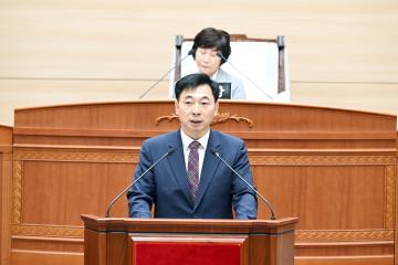 김정훈 부의장, 5분발언(경로당 이용 부모님께 따뜻한 밥 한 끼 식사제공 활성화 방안 제안)