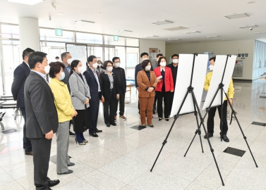 보령시 코로나19 백신 접종센터 방문 격려