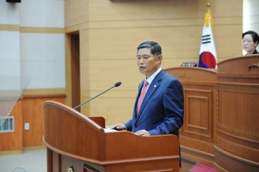 가뭄해소를 위한 보령댐 금강원수 공급기준 상향 촉구 결의안 박상배의장 대표발의